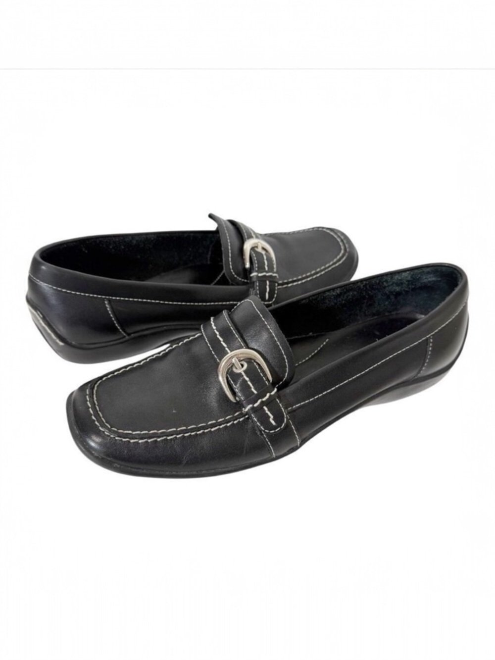 Naturalizer Women’s Leather Black Casual Comfort Driving Loafer Size 7.5‎